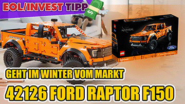 Profitable Playtime: Top LEGO Investment: EOL-Set des Monats September 2023: 42146 Ford Raptor F150