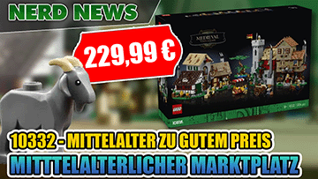 LEAK 🔥 Mittelalterlicher Stadtplatz 10332 mit vielen Gebäuden, Minifigs und Ziege für 229,99 EUR!