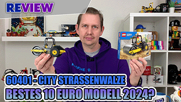 Schlägt City Technic? 10 Euro Set walzt alles weg! LEGO® 60401 Straßenwalze