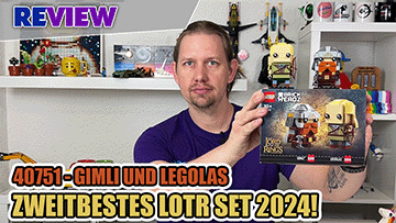 Bei meiner Axt und Bogen! Gimli und Legolas Brickheadz! Review 40751