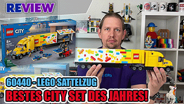 Palettenweise LEGO im LEGO Sattelzug mit LEGO von LEGO: 60440 Review