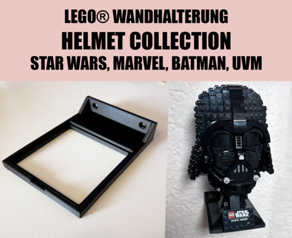 Wandhalterung für LEGO Helmet Collection Sets (Auch Handschuhe!)