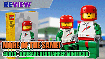 More of the Same! Aber cool! LEGO 40819 Große Rennfahrer-Minifigur Review