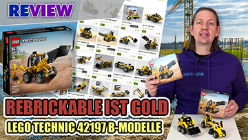 B-Modelle für den LEGO TECHNIC 42197 Baggerlader! REBRICKABLE Gold!
